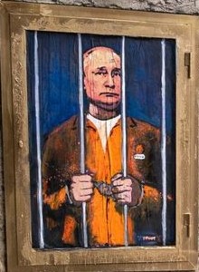 Kriegsverbrecher Putin hinter Gitter